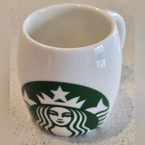 Starbucks 2010 White and Green Ceramic - 3oz Demitasse Mug